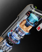 Cordless Vacuum Cleaner, 600W/50KPA/65Mins Vacuum Cleaners for Home, Super 1.8L Cup& Large LED Screen Stick Vacuum Anti-Tangle, Lightweight Cordless Vacuum with Charging Dock for Pet Hair/Carpet/Floor