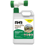 RMR Deck, Patio, & Fence Wash - Commercial-Grade Outdoor Stain Remover for Mold, Mildew, and Algae, 64 Ounce Bottle with Hose-End Adapter