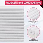 FIXSMITH White Microfiber Cleaning Cloth -Pack of 12, Highly Absorbent Cleaning Rags, 16"X12" All Purpose Cleaning Towels for Housekeeping, Kitchen, Car, Lint Free and Reusable Microfiber Towels