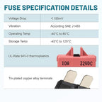 NuIth Manual Reset Mini Fuse Circuit Breakers 10A, E39 Low Profile ATO/ATC Circuit Breaker Blade Fuse 12V-32V DC 10A Re-settable Standard Blade Fuses for Car Truck RV Marine (2PCS-10A)