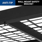 BILT HARD 72" W x 24" D Heavy Duty Garage Shelving, 72" H Storage Shelves, 5-Tier Industrial Metal Shelving Units with Adjustable Shelf, Steel Wire Utility Storage Shelves, 8000 LBS