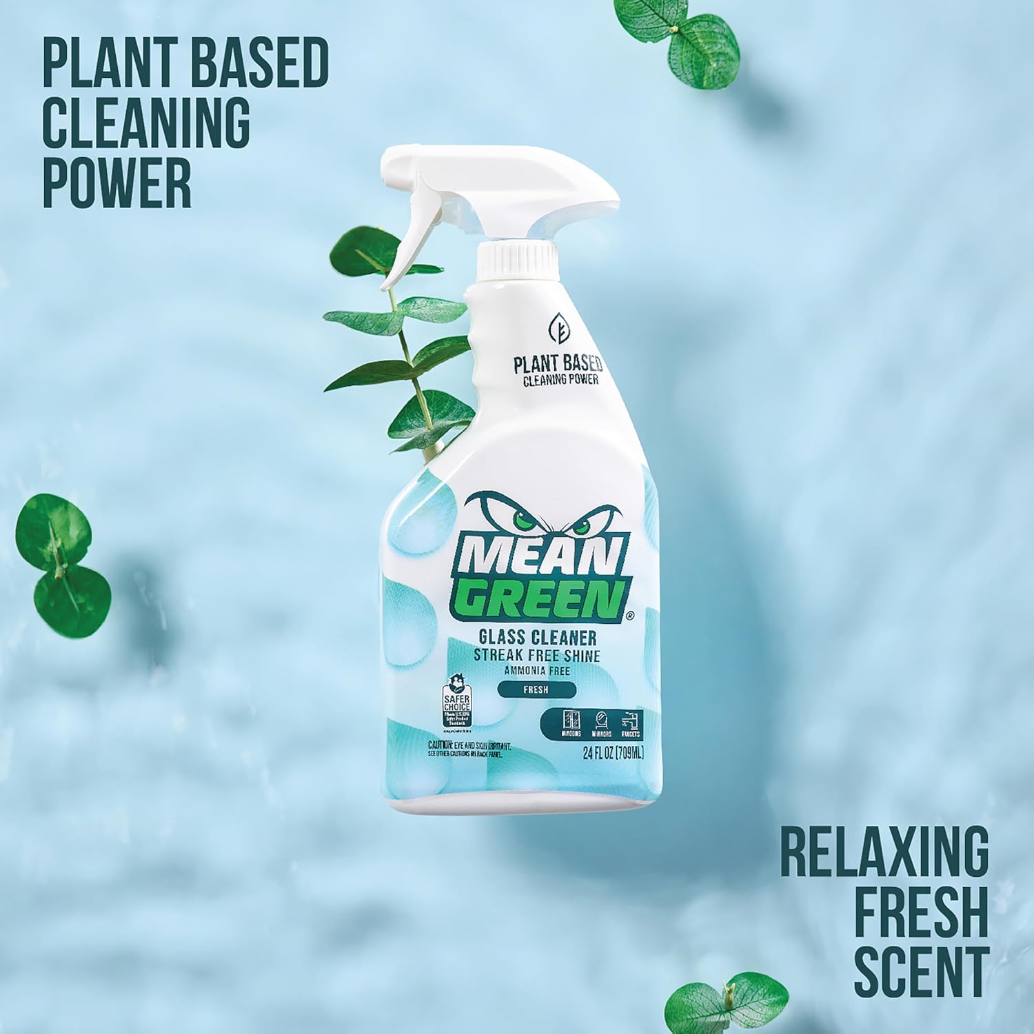 Mean Green Non-Concentrated Ready-to-Use Glass Cleaner, Fresh Scent, 24 Ounce