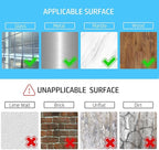 Transparent Window Weather Sealing Tape 2 Inch x 33 FT Weather Stripping Residue-Free Clear Window Insulation Tape for Doors Windows and Shower Glass Gaps