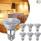 PAR20 Flood 39W 120V 480 Lumens- 6 Pack PAR20 Flood Light Bulbs with E26 Base, PAR 20 Dimmable 2800K Warm White, Long Lasting 39W PAR 20 Bulb for Recessed Lighting & Hood Range Light Bulbs