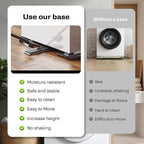 Appliance Rollers Heavy Duty,Newest Extendable Appliance Sliders,Liftable Washing Machine Base,Easily Move Washer and Dryer Machines,Refrigerators,Furniture-Grey