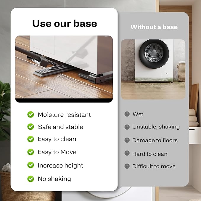 Appliance Rollers Heavy Duty,Newest Extendable Appliance Sliders,Liftable Washing Machine Base,Easily Move Washer and Dryer Machines,Refrigerators,Furniture-Grey