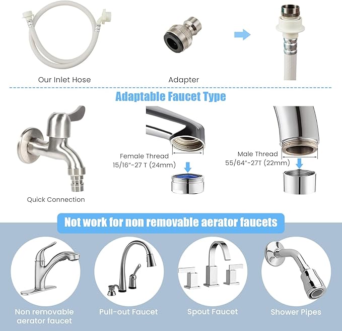 Casart-24403-EP Casart Washing Machine Portable Compact 12lbs Capacity Full-Automatic W/Drain Pump,10 Programs 8 Water Level 1.34 Cu.ft Cloth Washer and Spinner, Gray