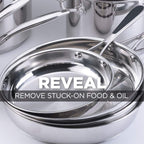 Weiman Stainless Steel Sink and Cookware Cleaner and Polish with Microfiber Cloth - 8 Ounce