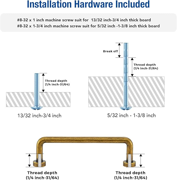 JOY DECOR Cabinet Pulls – 3-3/4 Inch Hole Center, Antique Brass, 15 Pack, Zinc Alloy Cabinet Handles for Drawers & Cupboard – Vintage Style Hardware for Kitchen, Bathroom, Dresser, Furniture Makeover