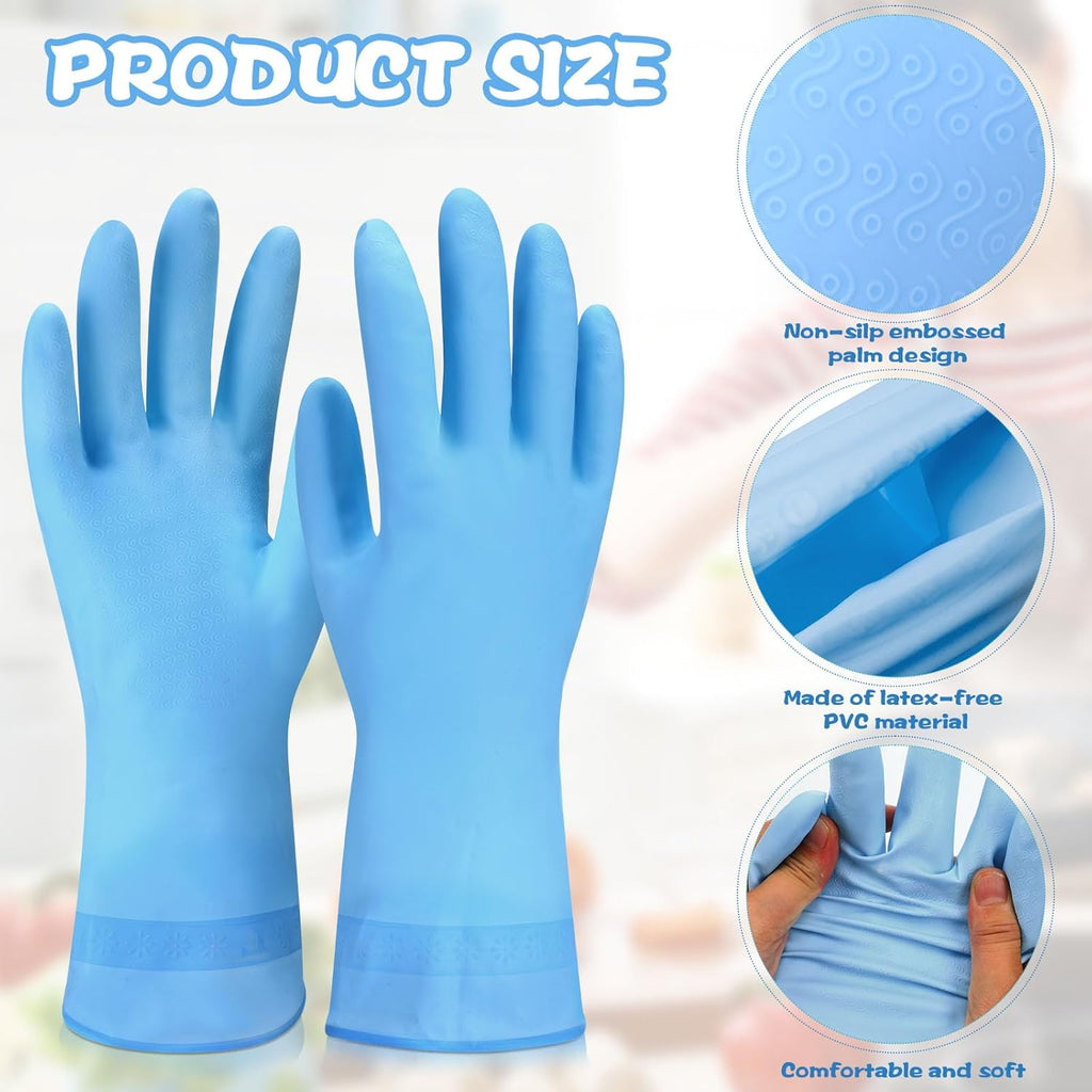 36 Pair Reusable Household Gloves Long Rubber Dishwashing Gloves Kitchen Cleaning for Dishes Clean Gardening