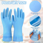 36 Pair Reusable Household Gloves Long Rubber Dishwashing Gloves Kitchen Cleaning for Dishes Clean Gardening