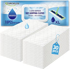 30 Count Heavy Duty Wet Mopping Cloths Refill Compatible with Swiffer Sweeper XL Mop, Disposable Wet Pads Refill X-Large Size for Multi-Surface Floor Cleaning, Unscented