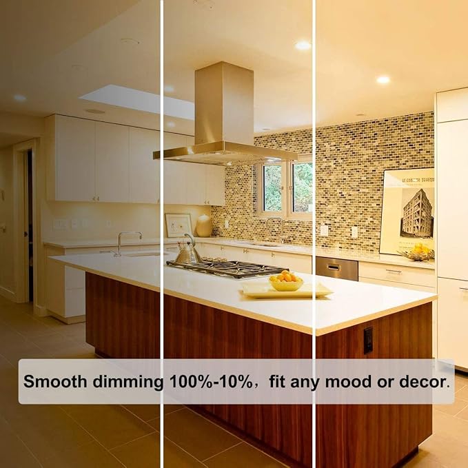 Vinaco PAR16 Halogen Bulb 39 Watt, 6 Pack High Output 350LM PAR16 Bulb（45W Equivalent, PAR16 Flood 39W Warm White 2800K, PAR 16 Dimmable with E26 Base, Halogen 45W Long Neck for Ceiling Light