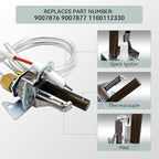 Water Heater Pilot Assembly NAT Gas Thermopile Assembly – Replacement for 300/301 Series (100112330, 9007876) – Compatible with Reliance, Whirlpool, A.O. Smith, Kenmore, American Water Heaters