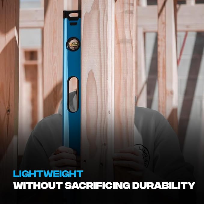 OX Tools Trade Series 2ft Non Magnetic Box Beam Levels - 24 inch Level Aluminum Body Level Hand Tools - Magnified Vials, Shock Absorbing End Cap, Soft Grip Handle Leveler Tool OX-T024206