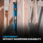 OX Tools Trade Series 4ft Non Magnetic Box Beam Levels - 48 inch Level Aluminum Body Level Hand Tools - Magnified Vials, Shock Absorbing End Cap, Soft Grip Handle Leveler Tool OX-T024212