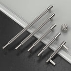 Amerdeco 30 Pack Brushed Satin Nickel Knurled Cabinet Knobs Kitchen Cabinet Pulls for Drawer Dresser, Cupboard and Wardrobe ZH0031