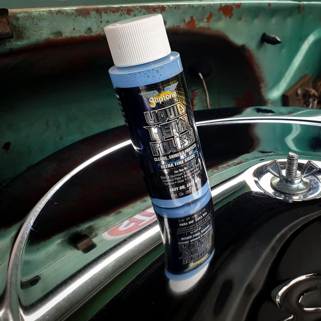 Gliptone Metal Polish Kit, Includes Ultra Fine Grade, Medium Grade and Coarse Grade, Rimguard 2oz, Metal Wash Plus 2oz, Softouch Drying/Polishing Towels, Cleans, Shines & Protects