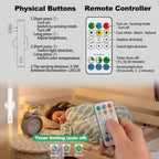 Battery Operated Wall Sconce Set of Two, Rechargeable Wall Lights with Motion Sensor, Remote Control, Dimmable Metal Magnetic Wall Lamp for Decor, Bedroom, Night Light (White, 2 Pcs)