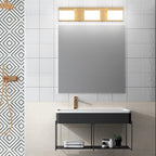 Tipace Gold Bathroom Vanity Light Fixtures Modern LED 3 Lights Vanity Light for Bathroom Up and Down Wall Light Fixtures 6000K