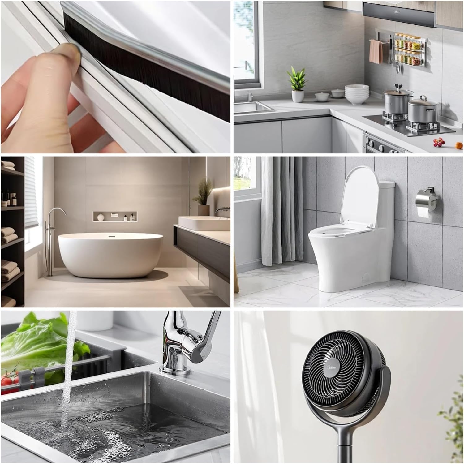 3PCS Hard Bristle Crevice Cleaning Brush - Thin Cleaning Brush for Tight Spaces, Water Bottle and Tube Cleaner Brush, Multi-Purpose Home Cleaning Tools for Kitchen, Bathroom, Toilet, Car, Trough