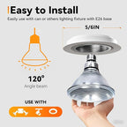 Halogen Flood Light 120V 90W, Dimmable PAR38 90W Light Bulbs for Indoor and Outdoor, E26 Medium Base, Warm White, High Output Reflector Flood Lights, 4Pack