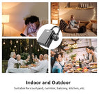 Minoston Outdoor Smart Plug, Wi-Fi Plugs Outlet with 2 Individual Control Sockets, Weather-Resistance, Work with Alexa, Google Assistant, 125V, 2.4 GHz Wireless Frequency, No Hub Required (MP24W)
