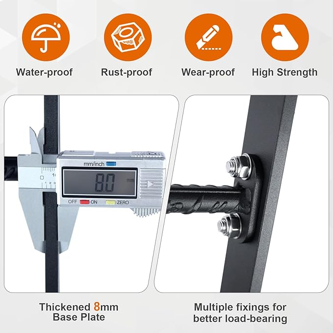 3-Rung Window Well Ladder Straight, Heavy Duty Steel Fire Escape Ladder, Basement Egress Window Ladder 34.2" Lx17.9 W, High Load-Bearing Capacity, Black
