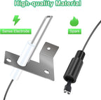 Saillong 2 Packs RV Water Heater Parts, Spark and Sensor Electrode, 2-Prong, Compatible with 93868 Atwood, Water Heater Igniter Repair Replacement Parts for RV, Camper, Trailer and More