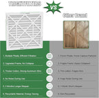 24x24x1 Air Filter 4 Pack, MERV 8 Pleated Dust Defense Air Filters Replacement Air Conditioner HVAC AC Furnace Filter, Durable and Lightweight