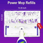 25 Count Power Mop Pads Refills for Swiffer Power Mop Pads,Compatible with Swiffer Power Mop Refills Replacement Disposable Power Mopping Pads Refills for Multi-Surface Floor Cleaning