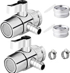 Faucet Diverter Valve with Aerator for Countertop Water Filter,Faucet Adapter to 3/8" Barb outlet,Faucet Splitter for Water Diversion