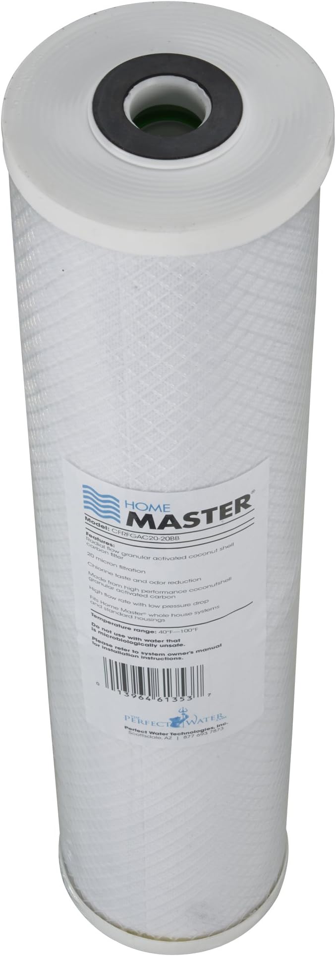 Home Master Whole House 4-Layer Sediment 25 to 1 Micron, Iron, Radial Flow GAC Carbon, 2 orings & Grease, 15gpm, Replacement Filter Set CsetBB3SmgFeC 20x4.5