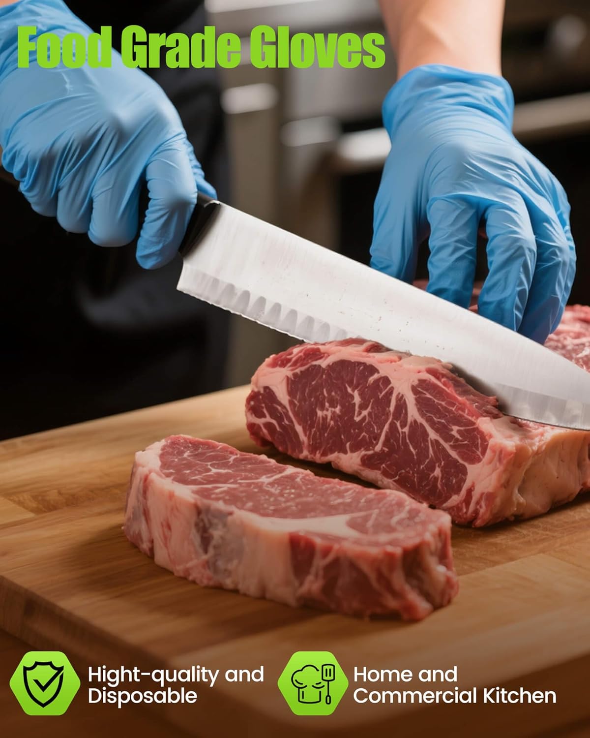 TREEGO 6 Mil Nitrile Gloves – Medical Grade Heavy Duty Disposable Gloves, Latex & Powder Free, Chemical Resistant