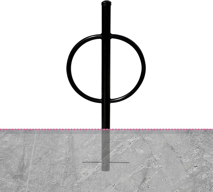 Sandbaggy Post and Ring Bike Rack - Commercial Outdoor Bike Parking Racks (In-Ground, 2)