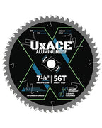 7-1/4-Inch 56-Tooth Circular Saw Blade, 5/8-Inch Arbor, Aluminum, Non-Ferrous Metal Cutting Blade, Carbide Tip, Thin Kerf, for Medium Aluminum, Plastic, Composite