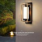 ALVIME Modern Outdoor Wall Light Fixtures, Exterior Lighting Fixtures, Waterproof Outdoor Wall Sconce, Porch Outside Lights for Entryway, House Front Door Patio Garage, E26 Base&Twin Pack