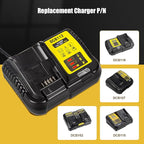 DCB112 20V MAX Battery Charger Replacement for Dewalt Battery Charger, Compatible with Dewalt 12V-20V Battery(Black)