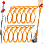 Snake Drain Hair Clog Remover: Remover Auger Cleaning Tool (12pcs) with Steel Claw for Tub Shower Bathroom Toilet Sink