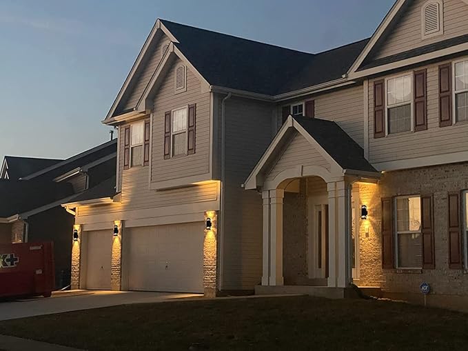 Up and Down Outdoor Wall Lights Fixture – ETL Listed, Aluminum Waterproof Wall Mount Square Design- Modern Exterior Lighting Outdoor Wall Sconce for Porch, Patio