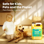 Luxury Mop Soap for Floor Cleaning - Highly Scented Brazilian Waves Concentrated Formula - Best Smelling Floor Cleaner for Mopping Tile, Wood & Laminate - R&W - No Residue, Pet Safe (32oz)