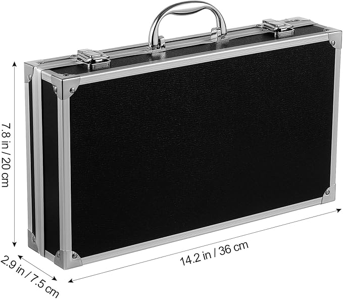 Portable Aluminum Alloy Tool Box Multi-functional Emergency Kit Case Capacity for Medicine Crafts and Accessories Compact Design Convenient Handle