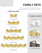 zeyu Bathroom Vanity Light Fixtures, 2-Light Wall Sconce for Bathroom Above Mirror, Gold Vanity Light with Clear Glass Shade, ZSL72B-2W BG