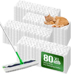 Heavy Duty Dry Sweeping Cloths Compatible with Swiffer Sweeper XL Mop, Sweeper X-Large Dry Cloth Refills for Floor Mopping and Cleaning, Disposable Pet Dry Pads Refills, 80 Count