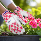 Leather-Gardening-Gloves for Women,Thorn-Proof Work-Gloves for Weeding,Digging,Planting,Pruning Yard garden Gloves