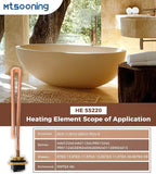 Mtsooning HE 55220 Water Heater Element Replacement for Eco Smart ECO POU 6,ECO 8, ECO 11,Rheem,Eemax,Richmond Electric Tankless Water Heater, 5.5KW 220V/ 6KW 240V 2PCS