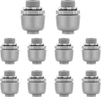 10 PCS 3/4" Liquid Tight Connector NPT Non-Metallic for PVC Electrical Flexible Conduit Fittings - Sturdy, Quick Installation, UL Listed for Home Outdoor Tubes Tools