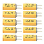 Automatic Reset ATM Mini Circuit Breaker Car Protector Blade Fuses Assortment Kit 10pcs DC14V E71 T1 20 Amp