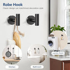 TQKAG 5 Piece Bathroom Towel Bar Holder Sets Matte Black Bathroom Hardware Set Stainless Steel Toilet Paper Holder with Shelf Bathroom Accessories Kit Wall Mounted