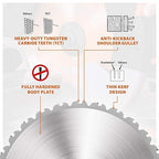 Evolution Power Tools RAGE230BLADE Multi-Material TCT Blade For Saws, Cuts Mild Steel, Aluminum, Plastics and Wood, 9-Inch